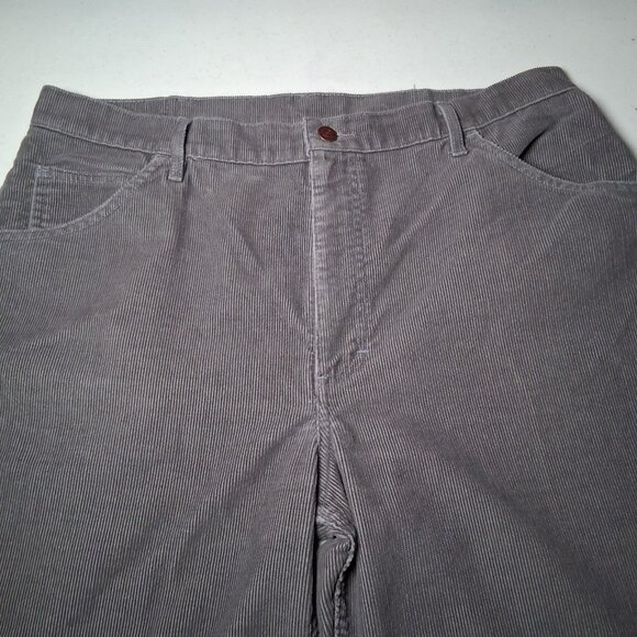 Vintage Roebucks Corduroys Corduroy Pants Men 36x29.5 Gray Classic READ - Picture 7 of 15